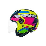Capacete Peels Freeway Hype Aberto Amarelo Limão/Pink - Segurança e Estilo para Sua Moto - imagem 4