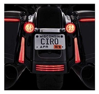 Ilumine Sua Harley: Enchimentos de LED Traseiros Pretos para Sinalização e Freio - imagem 5
