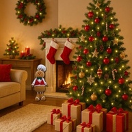 Biscoito Natalino Decorativo Gingerbread com Touca - Decoração Encantadora para sua Árvore de Natal - imagem 3