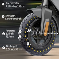 Pneu Sólido 10" GYL: Resistência e Conforto para Sua Scooter Elétrica - imagem 5