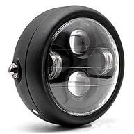 Farol de Motocicleta 16,5cm Preto: Ilumine Sua Estrada com Estilo e Segurança - imagem 2