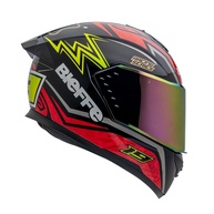 Capacete Moto Masculino Bieffe B12 Qtr Vermelho Aerofólio: Segurança e Estilo para Sua Pilotagem - imagem 1