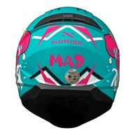 Capacete Feminino Norisk Razor Mad Azul: Segurança e Estilo para Sua Pilotagem! - imagem 3