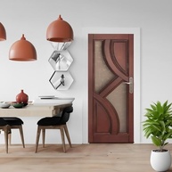 Adesivo Decorativo para Porta de Madeira Marrom Escuro - Transforme Sua Decoração com Estilo - imagem 5