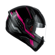 Capacete Fly Drive 2 HG Flex Preto/Pink - Segurança e Estilo para sua Moto - imagem 1