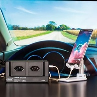 Inversor de Energia Veicular 300W 12V para 110V com 4 USB e Proteção | Leve sua Tomada para Onde For! - imagem 5