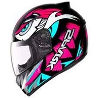 Capacete EBF Spark Dragon Preto e Rosa: Estilo e Segurança para Sua Aventura! - imagem 1