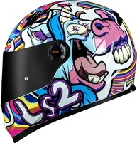 Capacete Feminino LS2 FF358 Bubble Rosa: Segurança e Estilo para Sua Pilotagem! - imagem 2