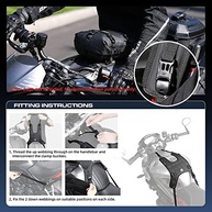 Bolsa Tanque Moto Rhinowalk: Base Universal Impermeável e Segura para Sua Viagem - imagem 5