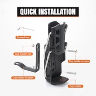 Suporte de Copo para Moto MUN04003BK - Praticidade e Segurança para sua Viagem - imagem 5