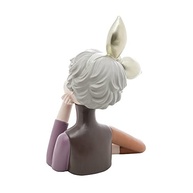 WOLFF - Figura Decorativa Boneca com Xícara em Resina | Charme e Estilo para sua Decoração - imagem 4