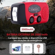 Rádio Solar com Manivela e Carregador de Emergência: Energia e Informação em Suas Mãos! - imagem 5