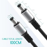 Cabo Extensor Sovunis 5.5mm x 2.1mm Macho-Macho 12V: Conexão Segura para suas Câmeras e Eletrônicos - imagem 4