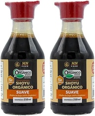 Kit 2X: Shoyu Orgânico Suave MN Food 210ml - imagem 1