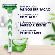 Refil Gillette Mach3 Aloe & Vitamina: Barbear Suave - imagem 2