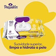 Lenços Umedecidos Pequeñin Amêndoas: Cuidado Suave! - imagem 2