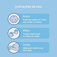 Toalhinhas Johnson's Recém-Nascido – 96 Unidades de Cuidado Suave - imagem 2