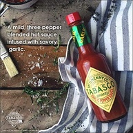 Tabasco Molho De Pimenta Vermelha Suave Com Alho Frasco 60Ml - imagem 3
