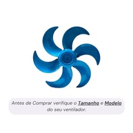 Hélice para Ventilador Mondial 40cm 6 Pás Azul Petróleo - VSP-40-AP | Substitua com Qualidade - imagem 3