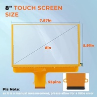 Tela Touch LCD 8" DiaDik DJ080PA-01A: Substituição Perfeita para Chevrolet Silverado/Tahoe/Suburban e GMC Sierra/Yukon (2015-2018) - imagem 4