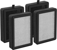 Pacote com 4 filtros de substituição LV-H128 compatíveis com purificadores de ar LEVOIT LV-H128 / PUURVSAS (HM669A) / ROVACS (RV60), HEPA 3 em 1, camada de carbono ativado e pré-filtro - imagem 1