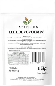 Leite de Coco em Po Essentrix 1Kg – Substituto do Leite em Po, Soluvel e Cremoso, Ideal para Receitas Doces e Salgadas – Sem Glúten - imagem 2