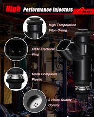 Injetores de Combustível Premium para Chevy Suburban, Tahoe, Express e GMC Yukon, Sierra, Savana 5.3L (2005-2007) - imagem 4