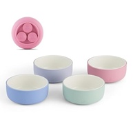 Tigelas de Porcelana com Sucção para Bebês - 4 Unidades com Manga de Silicone Anti-Derrapante - imagem 2