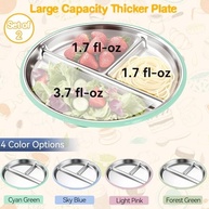 Pratos Infantil Aço Inox com Sucção Blissleaf - Seguros, Divertidos e Práticos - imagem 3