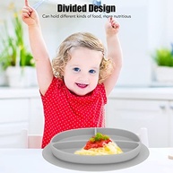 Prato Infantil com Sucção TOPINCN - Silicone Seguro e Divertido para Refeições sem Bagunça - imagem 3