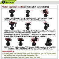 Sportway S30: Suporte de Sucção Universal para Dash Cam com 10 Juntas - Compatível com REXING, GoPro e Mais! - imagem 4