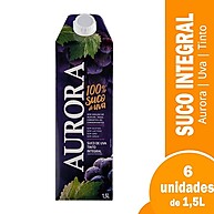 Suco de Uva Aurora Integral: 6x1,5L de Sabor! - imagem 1