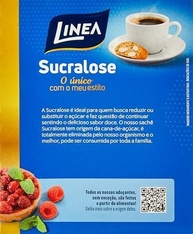 Linea Adoçante em Pó Sucralose com 70 envelopes de 800mg cada, 56g - imagem 3