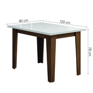 Mesa de Jantar Miami 1,20m + 4 Cadeiras Suede - imagem 2