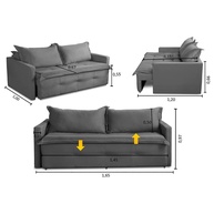 Sofá Retrátil e Reclinável 1,65m: Conforto Suede! - imagem 2