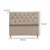Cabeceira Queen Estofada: Elegância Suede! - imagem 2