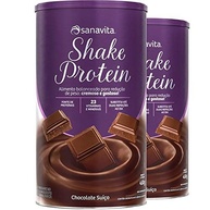 Kit 2 Shake Subs. Refeição Sanavita chocolate suiço 450g - imagem 4