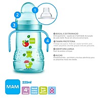 Copo Antivazamento MAM 220ml – Transição Sem Sujar! - imagem 2