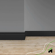 Rodapé Preto Autocolante EVA 10cm 2,5m - Rp16: Decore Sem Sujeira - imagem 2