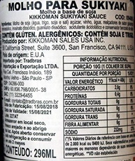 Molho de Soja Kikkoman Sukiyaki 296ml - imagem 3