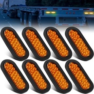 Luzes Traseiras LED para Reboque Sumind 12 Peças - 15cm Oval, 24 LEDs, 12V, IP67 à Prova d'Água - Segurança e Visibilidade Ampliada - imagem 2