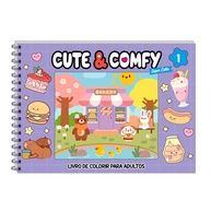 Livro de Colorir Adulto Cute & Comfy Super Extra Edição 01 - Capa Holográfica - imagem 1