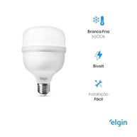Ilumine com Potência: Lâmpada LED Super Bulbo Elgin 65W Branca Fria (6500K) Bivolt - imagem 5