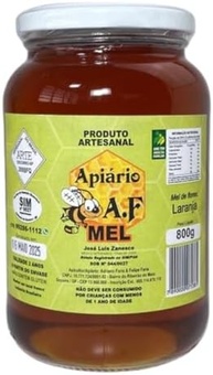 Apiário A.F Mel Super Composto de Laranja, Artesanal, 800g - imagem 3