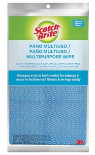 Scotch-Brite Pano Multiuso Azul - 5 Unidades Laváveis e Super Absorventes - imagem 2