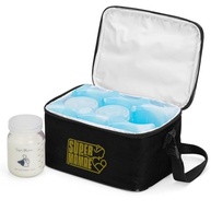 Bolsa Térmica Super Mamãe com 2 Gelos e 3 Potes de Vidro 200ml - Mantenha Alimentos Frescos por Mais Tempo - imagem 3