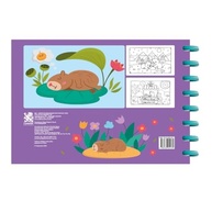 Livro de Colorir Cute & Comfy Super Special Edição 04: Capivaras e Animais Fofos - Encadernação em Disco - imagem 5