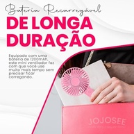 Mini Ventilador Portátil Recarregável 3 Velocidades - USB, Super Potente, Ideal para Maquiagem e Estética - imagem 4