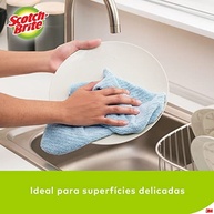 3M Super Pano Multiuso Scotch-Brite – Lavável, Reutilizável e Superabsorvente | 3 Unidades com Cores Diferentes - imagem 4