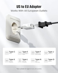 Adaptador de Tomada Europeu SUPERDANNY: Conecte seus Dispositivos nos EUA à Europa com Segurança e Leveza - imagem 5
